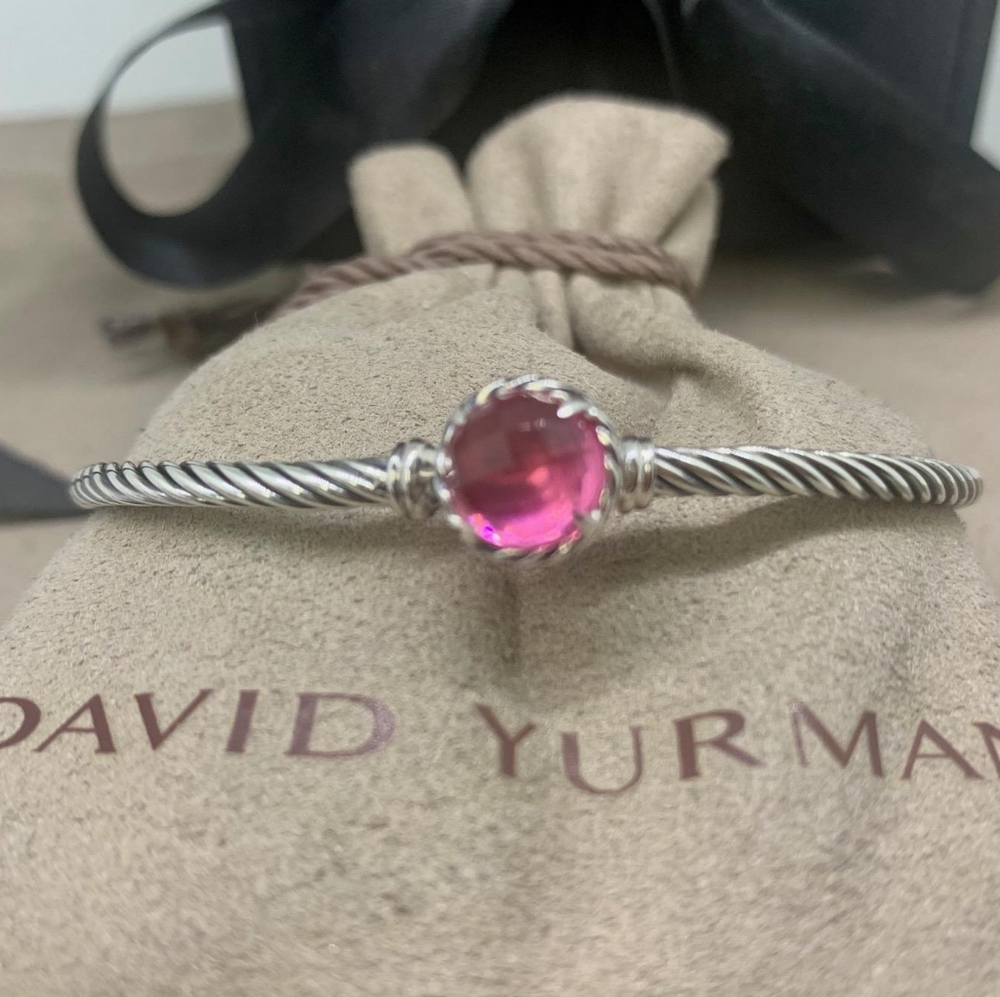 David Yurman Chatelaine Bracelet Pink Tourmaline